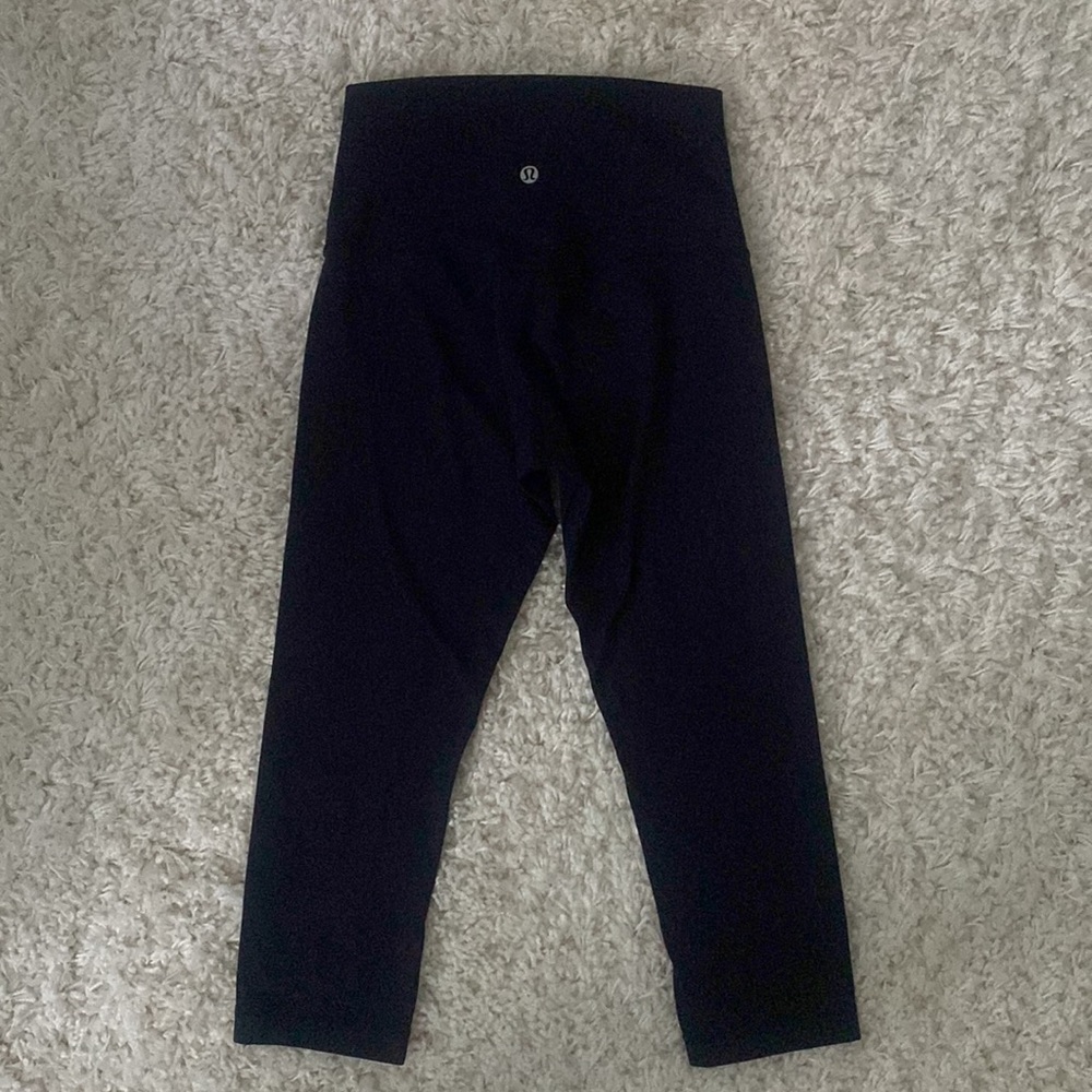 Navy Lululemon Align Crop size 4